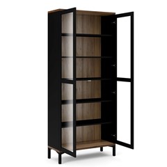 Roomers China Cabinet 2 Doors Black