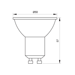 GU10 Dimmable Bulb 7W 4000K