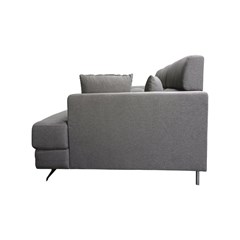 3-Seater Sofa Right Chaise Longue - Grey