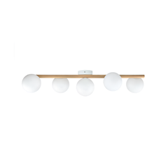 Ceiling Lamp 5L White Wooden