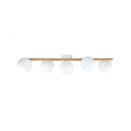 Ceiling Lamp 5L White Wooden