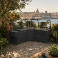 Modular Set Outdoor Kitchen – Black