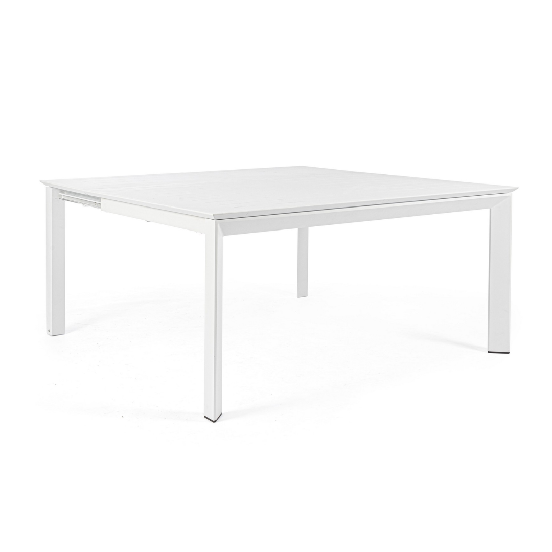 Extendable Dining Table White 160X110/160