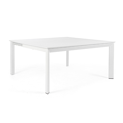 Extendable Dining Table White 160X110/160