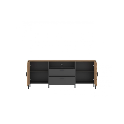 Chest of Drawers RTV2D2S – Natural Oak & Anthracite