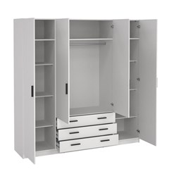 Sprint Wardrobe with 4 doors &  3 drawers