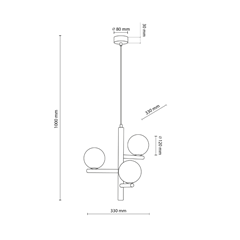 Hanging Lamp Estera - Wood