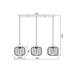 Suspension Wire 230V – Black