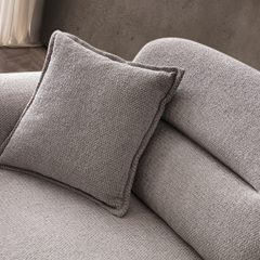 Sofa 3 Seater Monaco Fabric Grey Colour