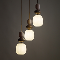 Zen Sabia Botti Pendant Lamp – White & Sabia