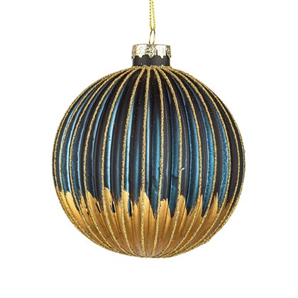 Modish Blue Gold Ball 10cm