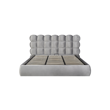 Upholstery Bed with Gas Lift 180x200 - Light Grey