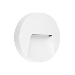 White Plastic Wall Light - One way 3000K - 3W