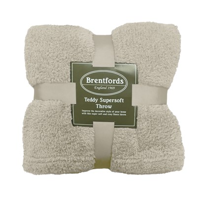 Throw - Teddy Fleece - 200x240 - Cream