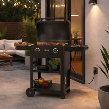 2 Burner Electrical Grill – Black
