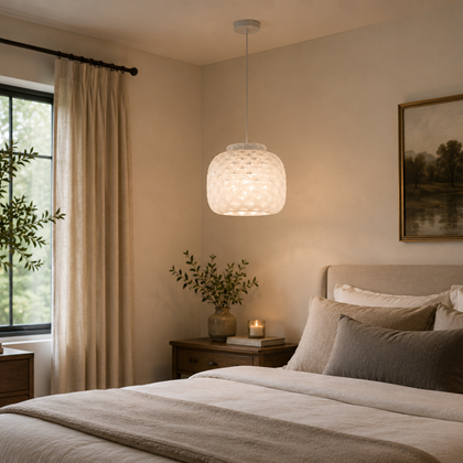 Pendant Light – White/Silver