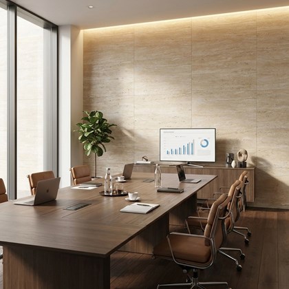 Travertine Wall Panel Yellow 1200x600mm