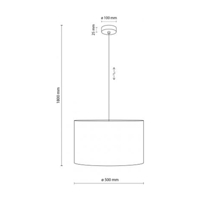 Gloria Hanging Lamp - Black
