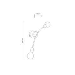Wall Lamp Helix 2 - Black