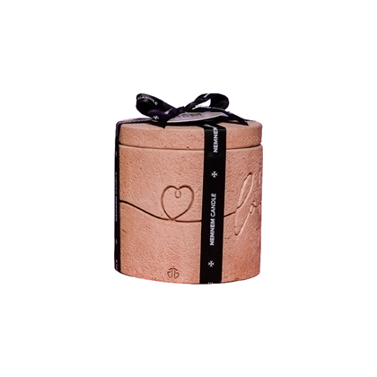 I Love You Pink Small Candle Jar - Cotton Flower