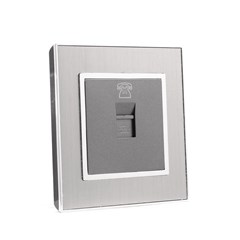 1 Gang Telephone Outlet Satin Series