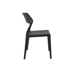 Black Resin Dining Chair