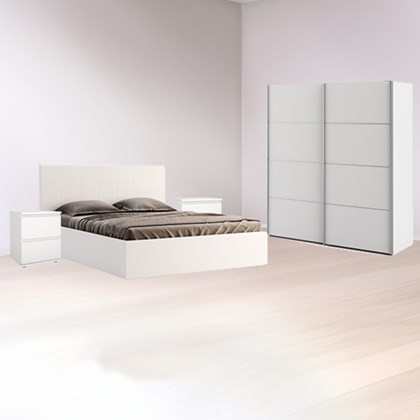 White Bedroom Set With Bed