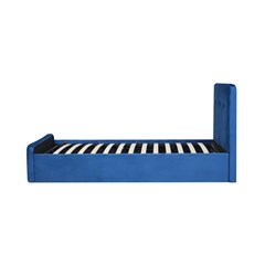 Upholstered Bed with Gas Lift  90X200 - Blue