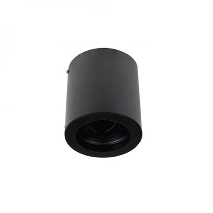 Round Surface Downlighter Black GU10