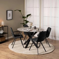 Dining Table Round D130x75cm - Ceramic