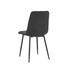 Dining Chair Microfiber Black