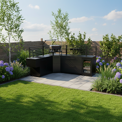 Modular Set Outdoor Kitchen – Black