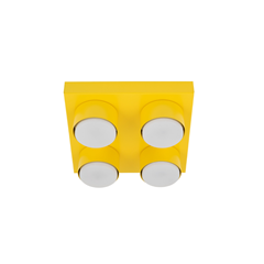 Lego Yellow Ceiling Lamp 4xGx53