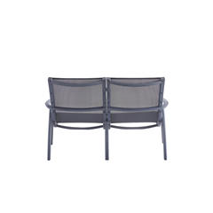 Outdoor 2-Seater Chair – Dark Grey