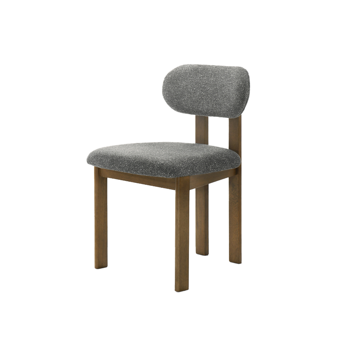 Walnut Chair – Light Grey & Walnut
