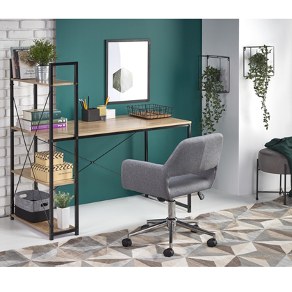 Desk – Black & Sonoma Oak