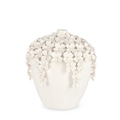 Treasure White Decorative Vase H23