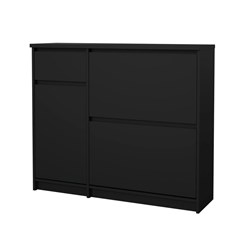 Naia Shoe Cabinet 2 Flap Doors & 1 Door  1 Drawer