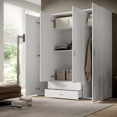 Wardrobe Cabinet - White