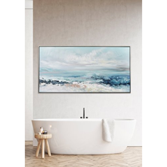 View of the Sea Acrylic Paint Blue 72x142.5