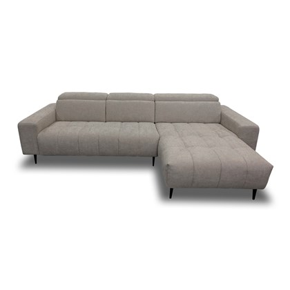 2-Seater Sofa Bed with CHL Right – Grey (BRI 019)