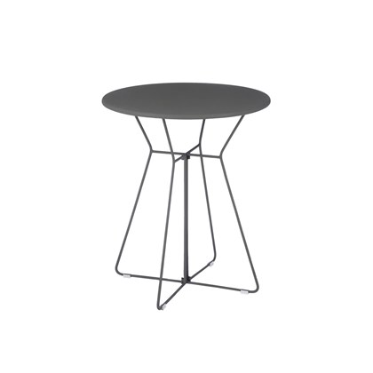 Round Grey Side Table