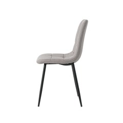 Light Grey Microfiber  Dining Chair