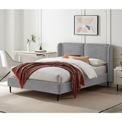 Upholstery Bed 140x190cm - Grey