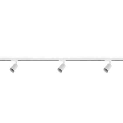 Complete Set of 3 Meter Track with 3 Spotlights - White