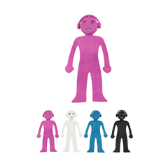 Flexible Figure Reading Light Lamp – Rose/Noir/Blanc/Bleu