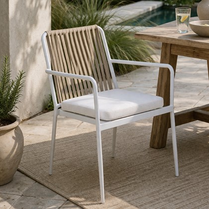 Outdoor Armchair - White