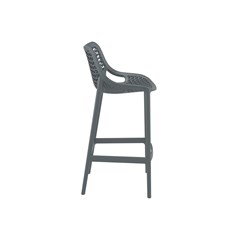 75cm Bar Stool in Dark Grey