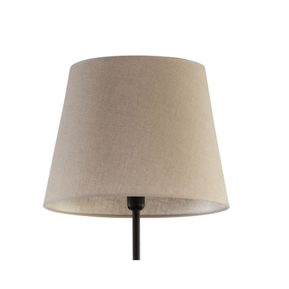 Chicago Linen Floor Lamp – Black