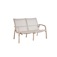 Outdoor 2-Seater Chair – Taupe